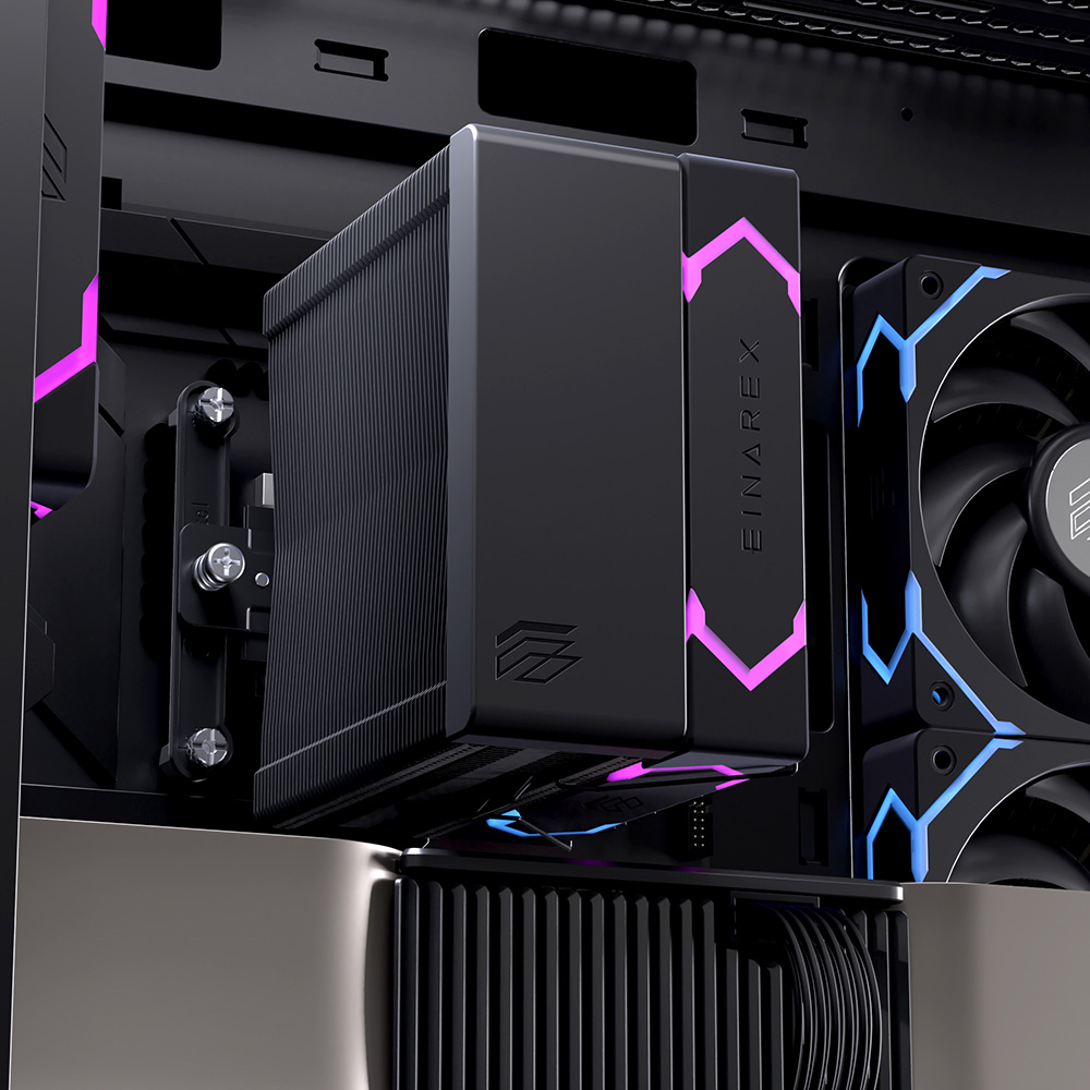 Refrigeración de Aire Einarex Ventus V100 Black ARGB - Imagen 4
