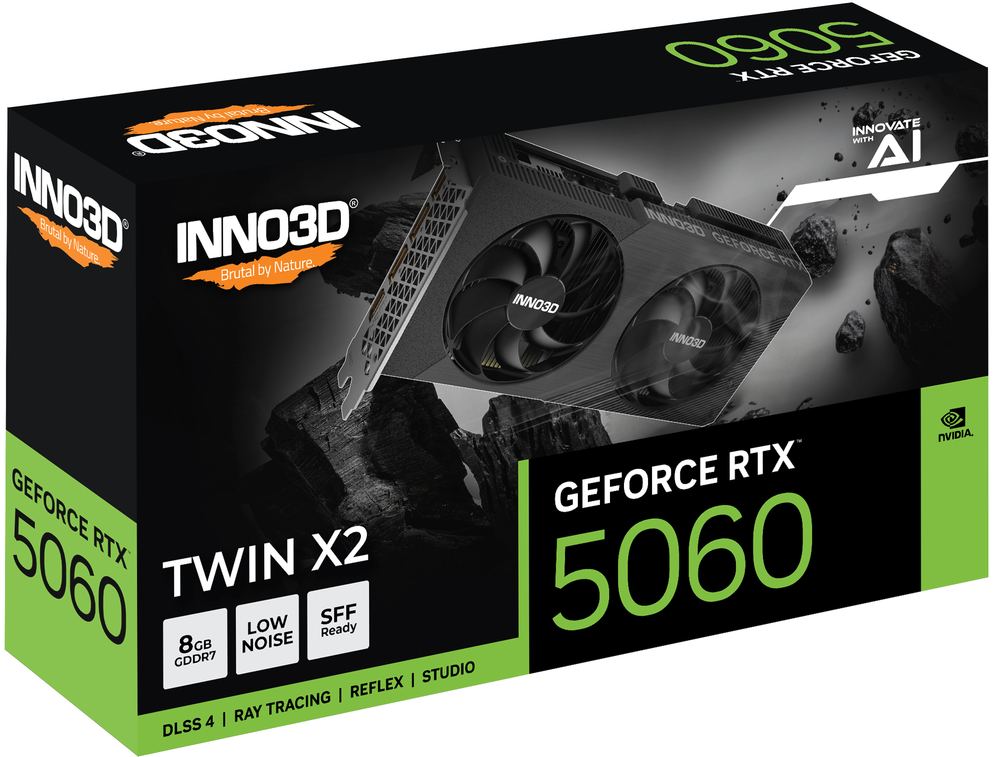 Tarjeta de Video INNO3D Gforce RTX 5060 TWIN X2 8gb