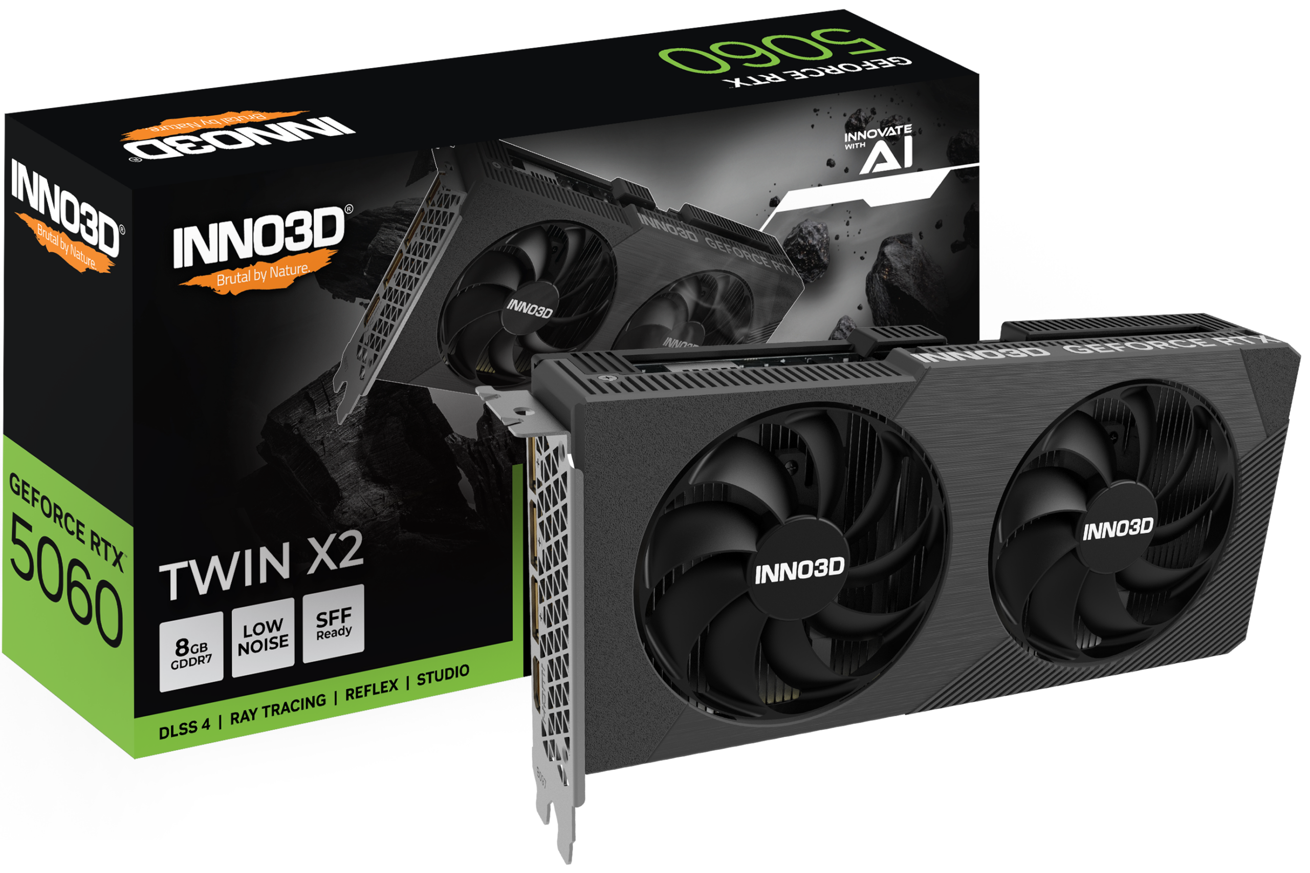 Tarjeta de Video INNO3D Gforce RTX 5060 TWIN X2 8gb - Imagen 3