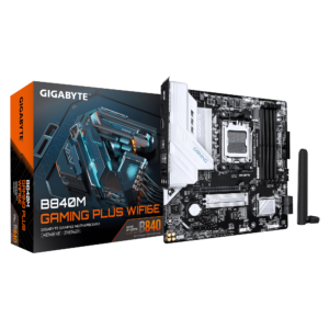 Placa Madre Gigabyte B840M GAMING PLUS WIFI6E (AM5 / DDR5 / mATX)