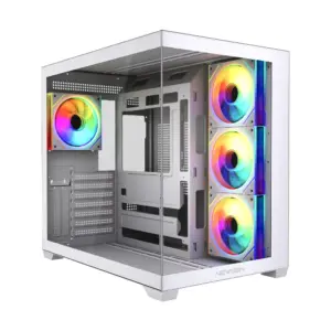 Gabinete NWG Orion White ATX BTF 4 Fan ARGB + HUB