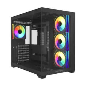 Gabinete NWG Orion Black ATX BTF 4 Fan ARGB + HUB