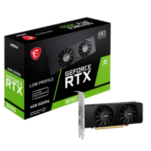Tarjeta de Video MSI GeForce RTX 3050 LP 6G OC Perfil Bajo