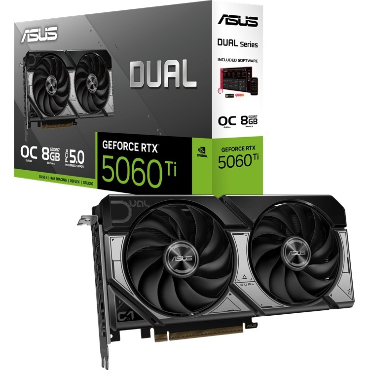 Tarjeta de Video ASUS GeForce RTX 5060 Ti Dual OC 8GB GDDR7