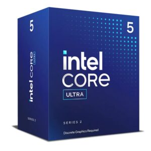 Procesador Intel Core Ultra 5 225F - Socket LGA 1851, 10 Núcleos, 4.9 GHz, 20MB Cache