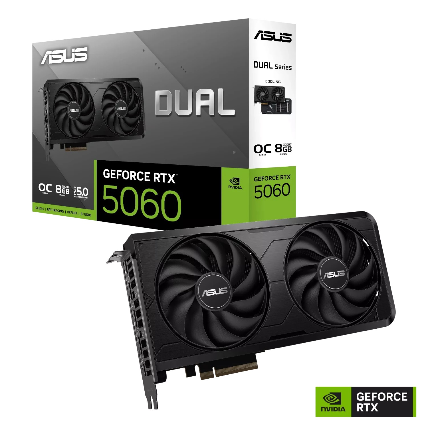 Tarjeta de Video ASUS Dual GeForce RTX 5060 EVO OC 8GB GDDR7
