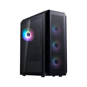 Gabinete - XPG Valor Air Plus - S/Fuente - ATX - Negro - Incluye 4 ventiladores ARGB de 120 mm