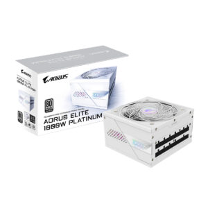Fuente de Poder Gigabyte AE1000PM PG5 ICE 1000W 80 Plus Platinum Modular PCIe 5.0 White