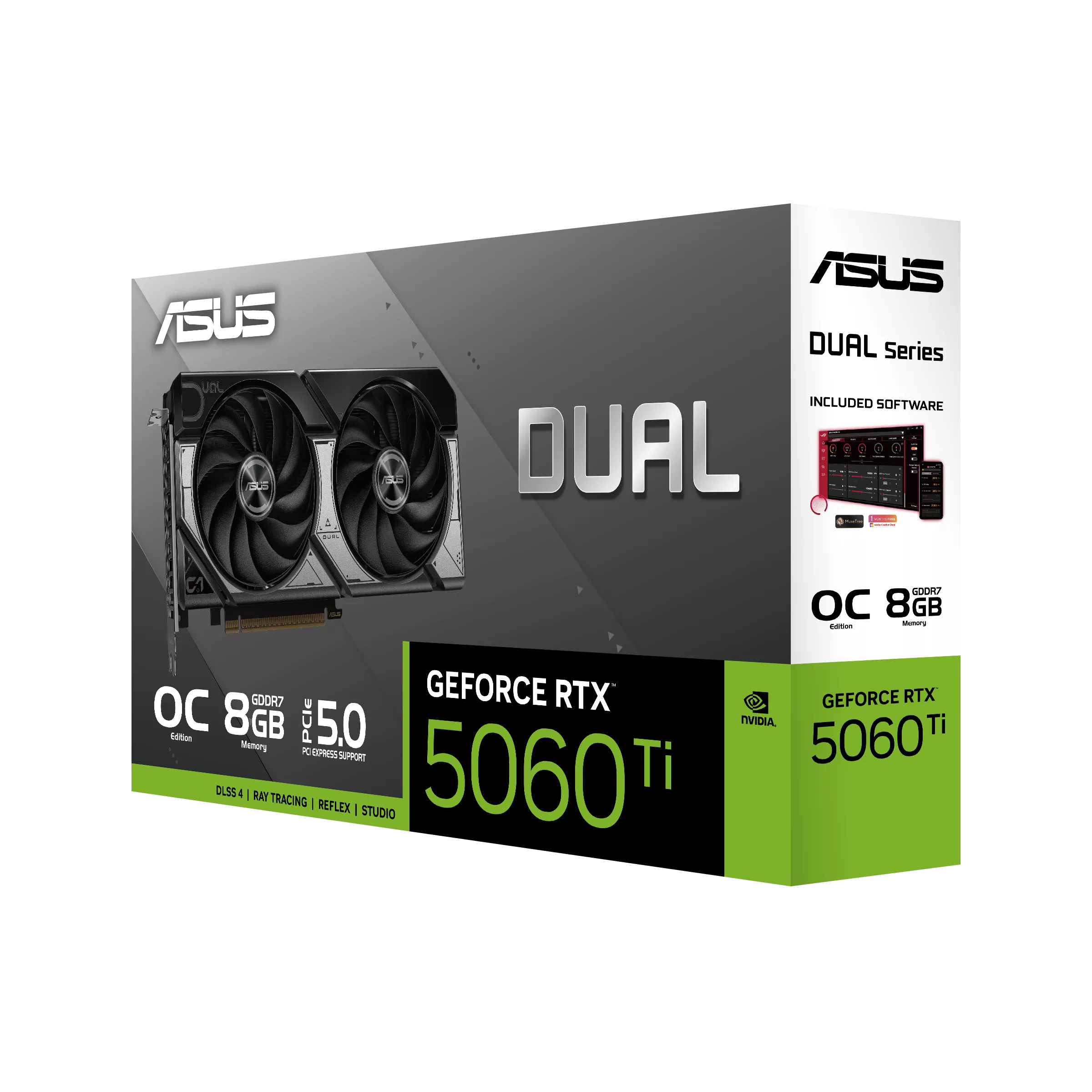 Tarjeta de Video ASUS GeForce RTX 5060 Ti Dual OC 8GB GDDR7 - Imagen 2