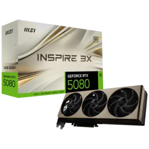 Tarjeta de Video MSI GeForce RTX 5080 16G INSPIRE 3X OC GDDR7