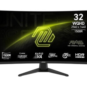 Monitor MSI MAG 321CQF E18 31.5" WQHD 2K 180Hz Curvo