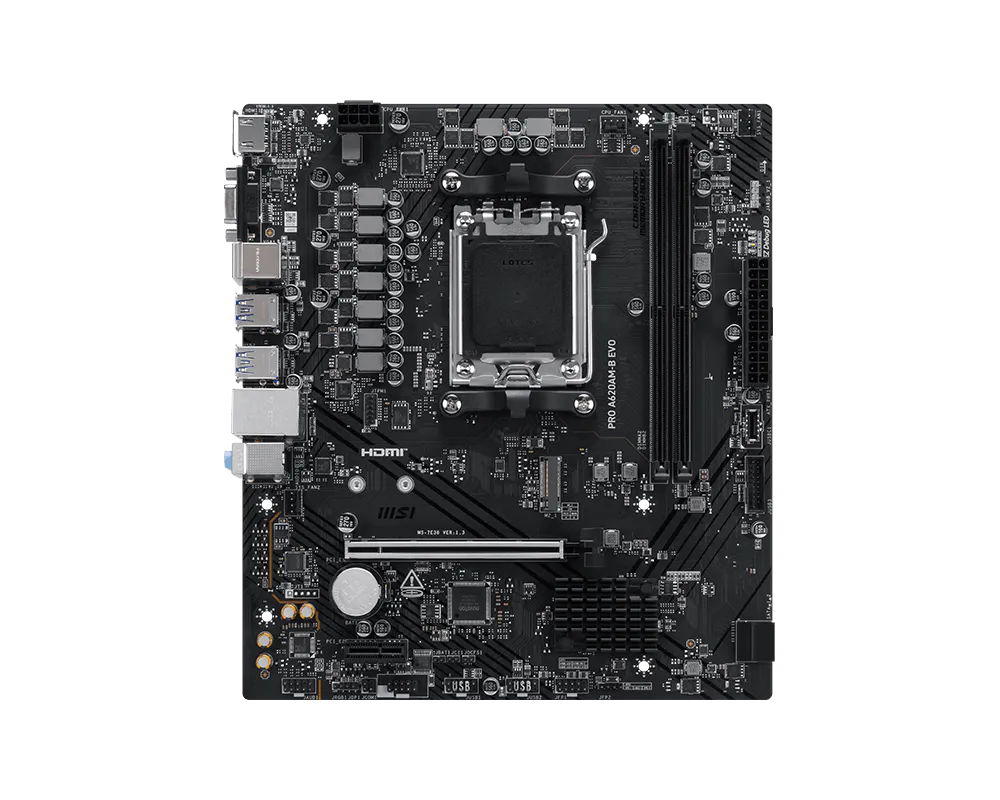 Tarjeta Madre MSI PRO A620AM-B EVO 2 DDR5 Socket AM5 Micro-ATX - Imagen 4