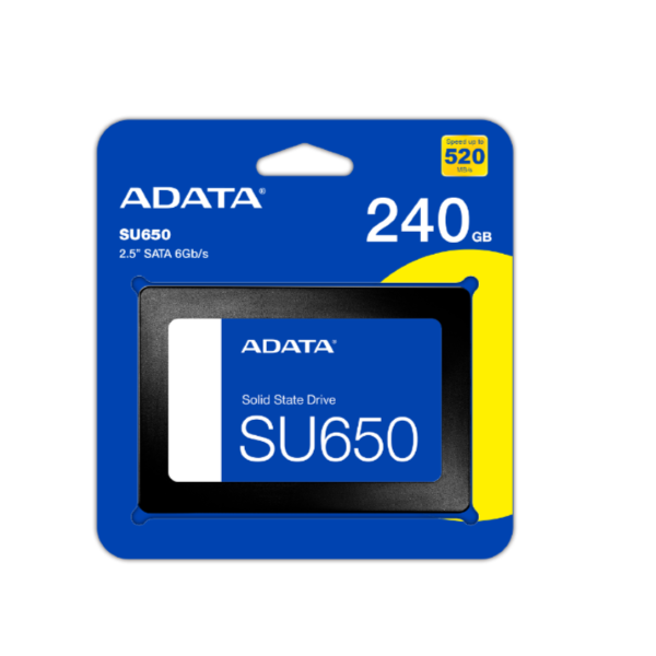 SSD 2.5 pulgadas ADATA Ultimate SU650 240GB SATA 3 Almacenamiento Rapido PC Gamer