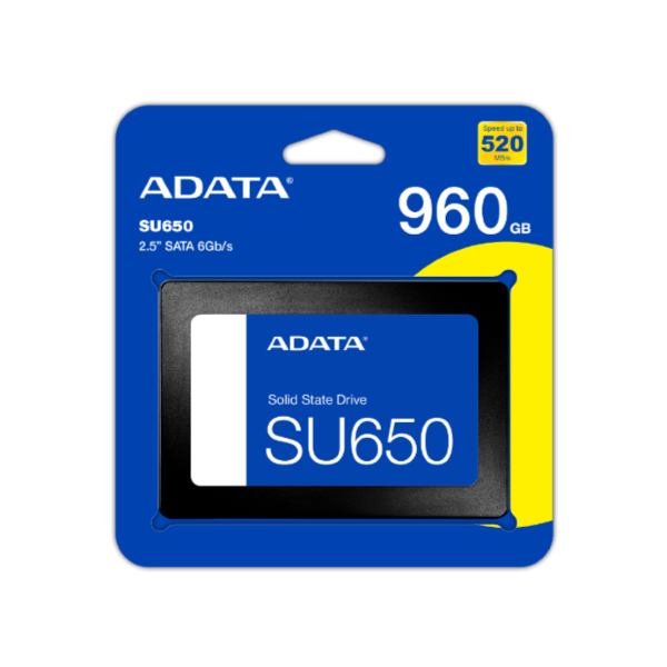 SSD 2.5 pulgadas ADATA Ultimate SU650 960GB SATA 3 Almacenamiento Rapido PC Gamer
