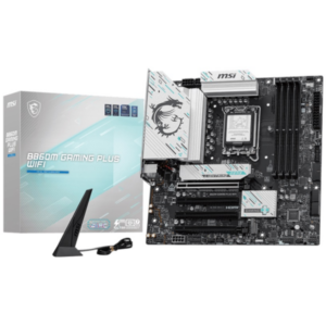 MSI Micro-ATX Placa Madre B860M GAMING PLUS WIFI 824142392935 LGA1851 DDR5 Wi-Fi 7 PCIe 5.0