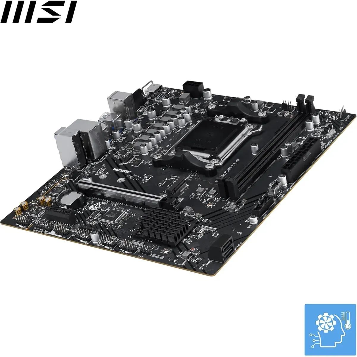 MSI Micro-ATX Placa Madre PRO A620AM-B EVO 911-7E36-002 AM5 DDR5 PCIe 4.0 - Imagen 2