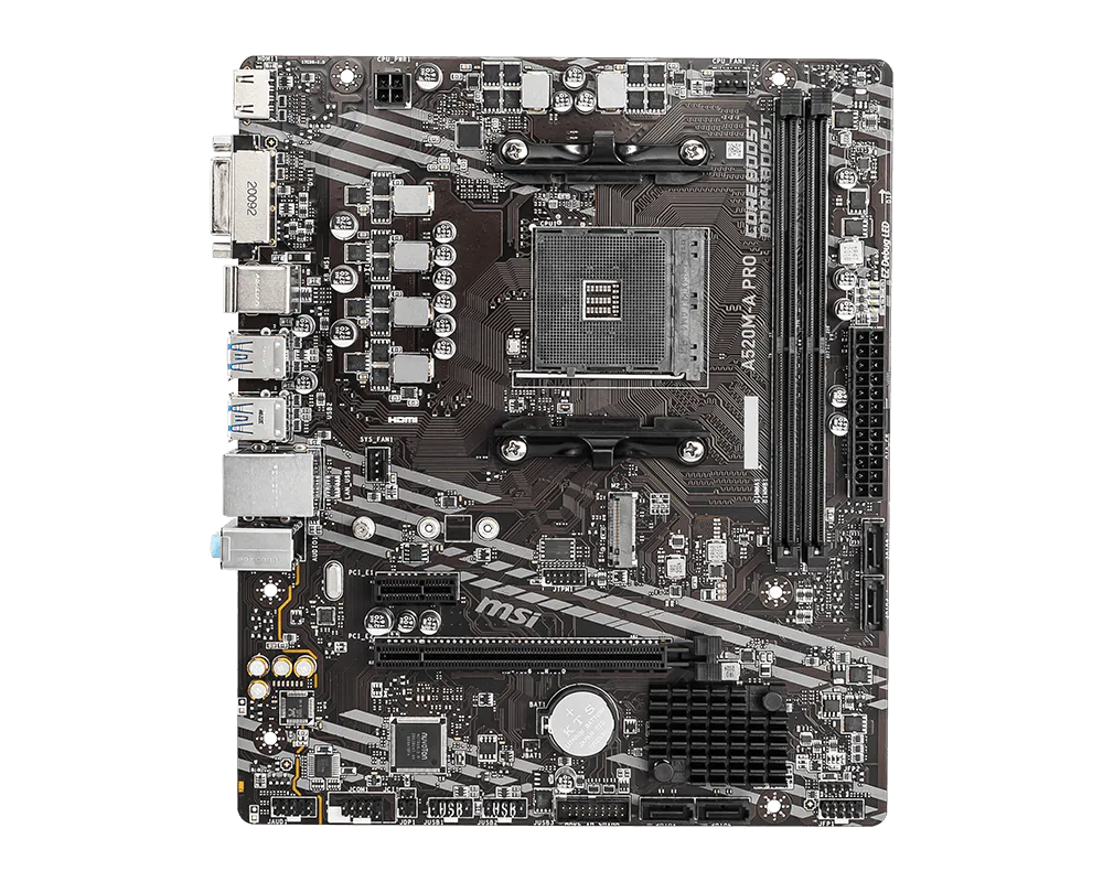 Placa Madre MSI A520M-A PRO Micro-ATX Socket AM4 Rendimiento Gamer - Imagen 2