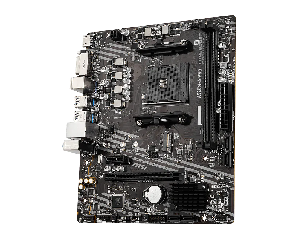 Placa Madre MSI A520M-A PRO Micro-ATX Socket AM4 Rendimiento Gamer - Imagen 3