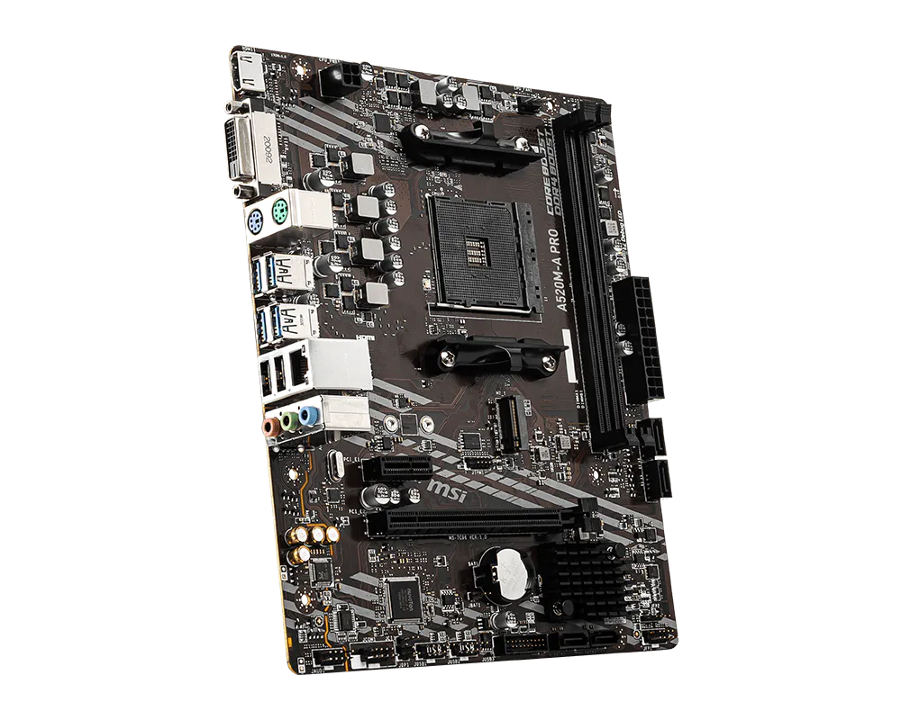 Placa Madre MSI A520M-A PRO Micro-ATX Socket AM4 Rendimiento Gamer - Imagen 4