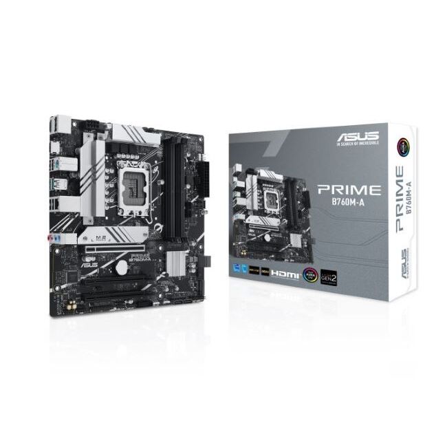 Placa Madre ASUS PRIME B760M-A LGA 1700 DDR5 Micro-ATX