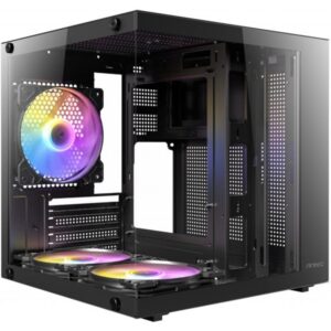 Gabinete Antec VCX10M RGB Micro-ATX Negro 5 Fans