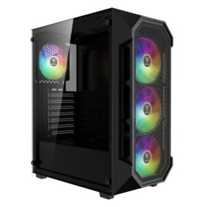 Gabinete Gamdias Aura GC1 Elite ARGB Mesh 4 Fans