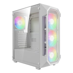 Gabinete Gamdias Aura GC1 Elite ARGB Blanco ATX