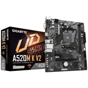 Placa Madre Gigabyte A520M K V2 Socket AM4 Micro-ATX