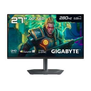 Monitor Gamer Gigabyte MO27Q2A 27 pulgadas QD-OLED 2K QHD 280Hz 0.03ms