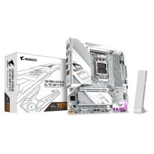 Placa Madre Gigabyte X870M AORUS ELITE WIFI7 ICE Socket AM5 DDR5 Micro-ATX