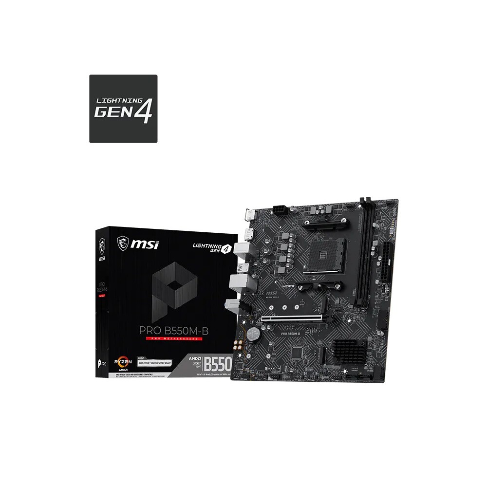 Placa Madre MSI PRO B550M-B AM4 Micro-ATX
