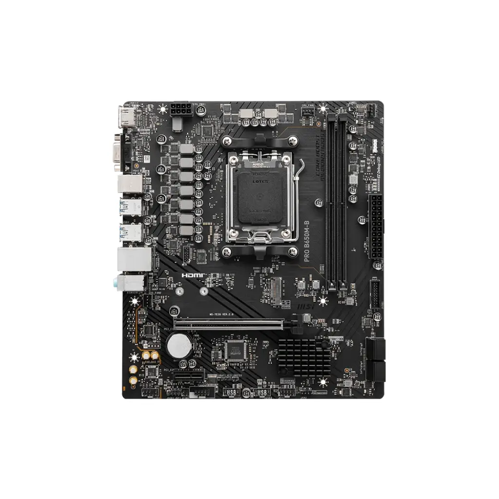 Placa Madre MSI PRO B650M-B AM5 Micro ATX DDR5 - Imagen 2
