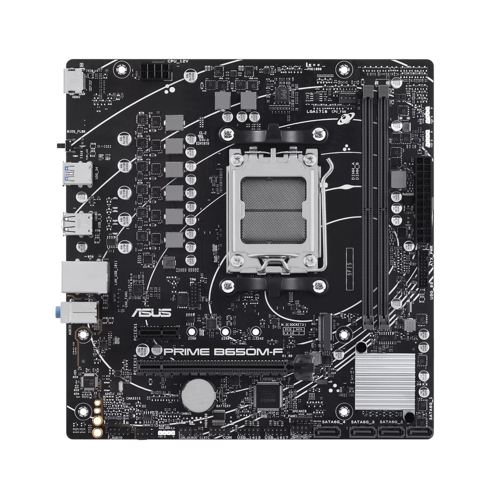 Placa Madre ASUS PRIME B650M-F AM5 Micro-ATX DDR5 - Imagen 2
