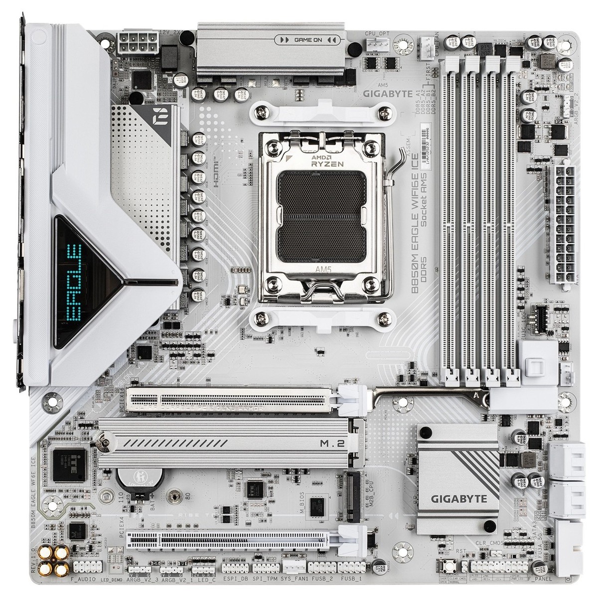 Placa Madre Gigabyte B850M EAGLE WIFI6E ICE AM5 DDR5 Micro-ATX - Imagen 2