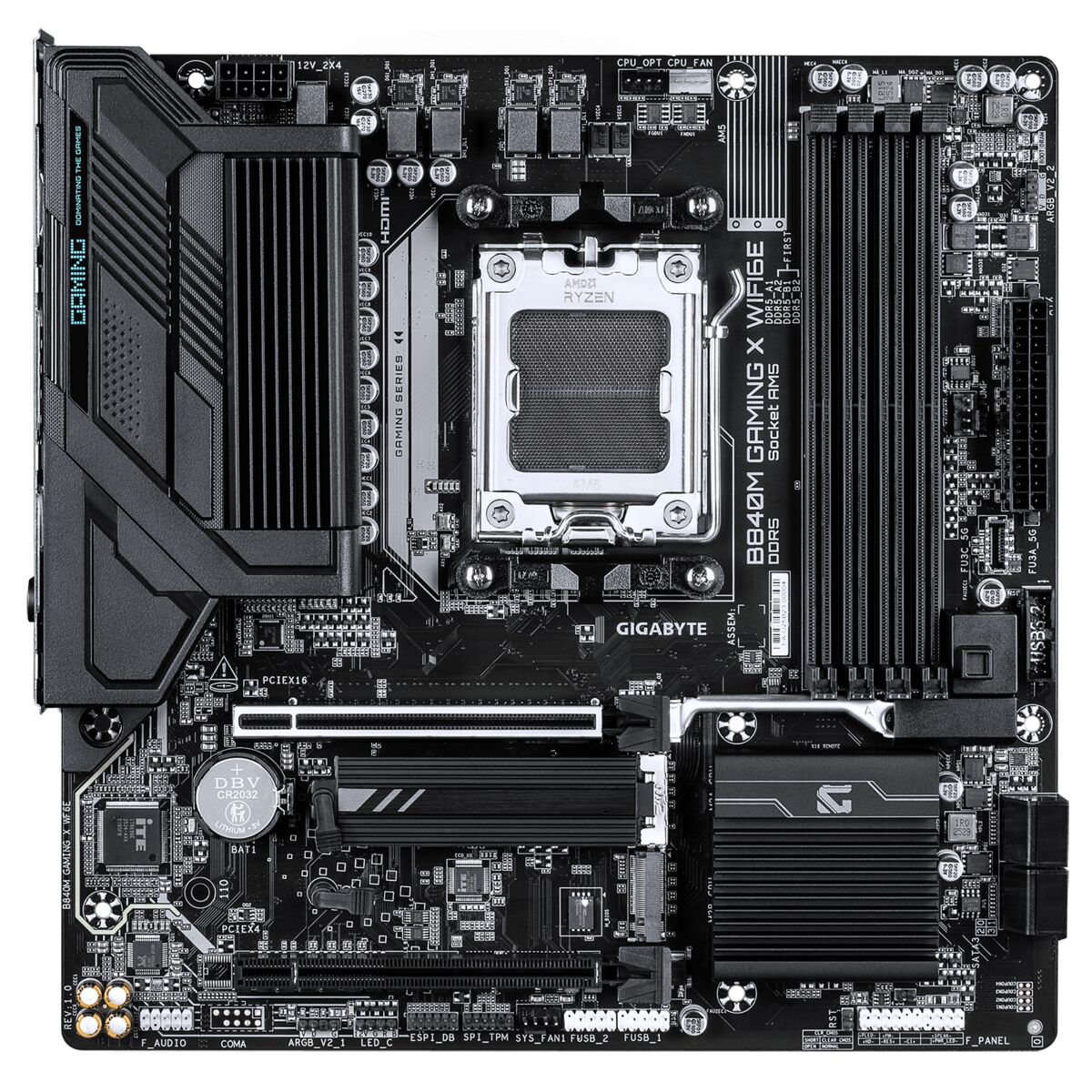 Placa Madre Gigabyte B840M GAMING X WIFI6E DDR5 AM5 - Imagen 2