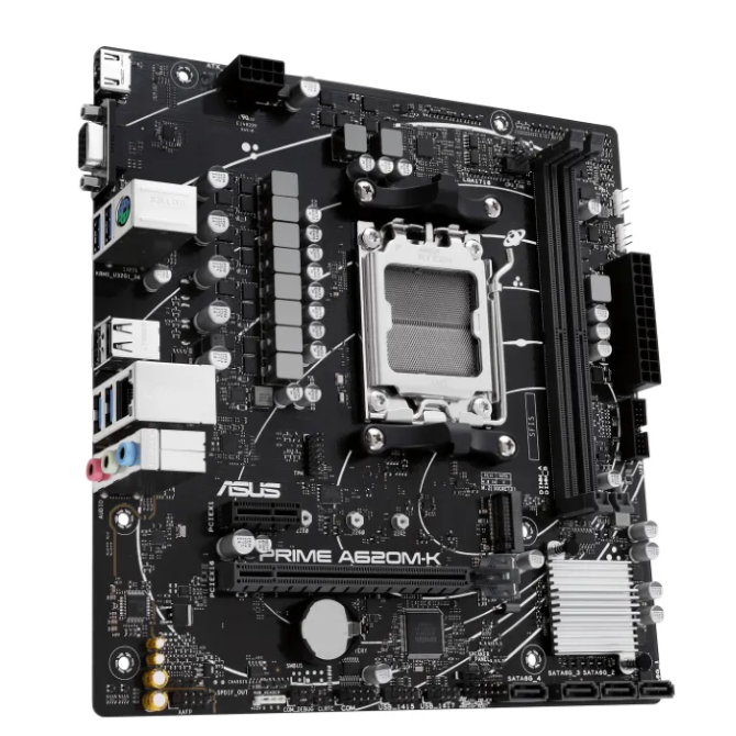 Placa Madre ASUS PRIME A620M-K Socket AM5 Micro-ATX DDR5 - Imagen 3