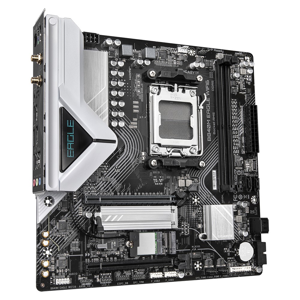 Placa Madre Gigabyte B840M EAGLE WIFI AM5 DDR5 Micro-ATX - Imagen 3