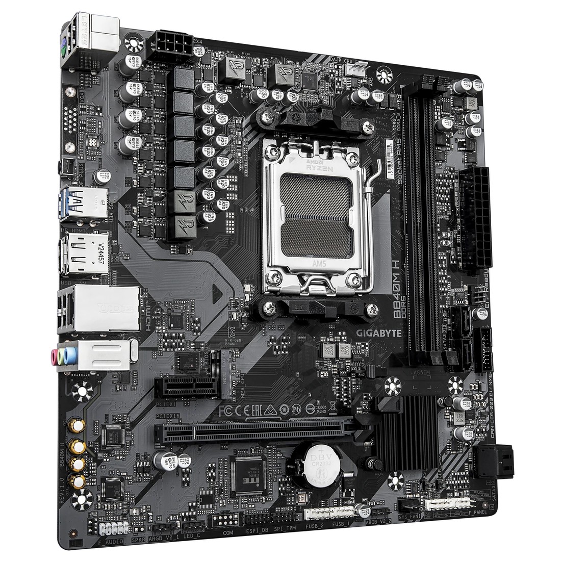 Placa Madre Gigabyte B840M H Socket AM5 DDR5 - Imagen 3