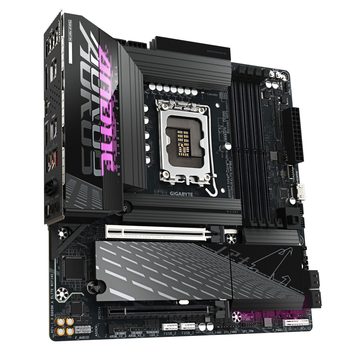 Placa Madre Gigabyte B860M AORUS ELITE WIFI6E DDR5 LGA1851 - Imagen 3