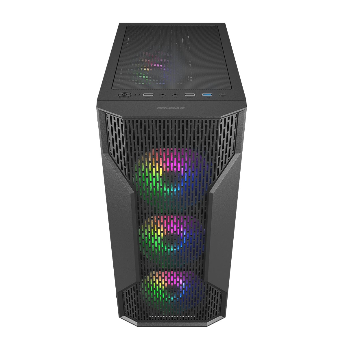 Cougar MX110 RGB Gabinete Gamer ATX 4 Fans RGB Negro - Imagen 4
