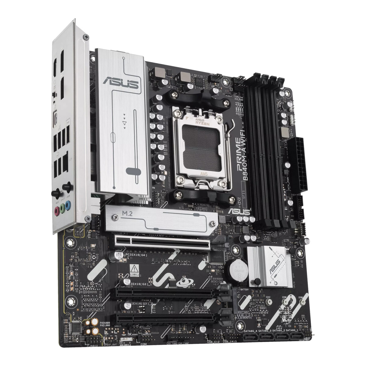 Placa Madre ASUS PRIME B840M-A WIFI Socket AM5 DDR5 - Imagen 4