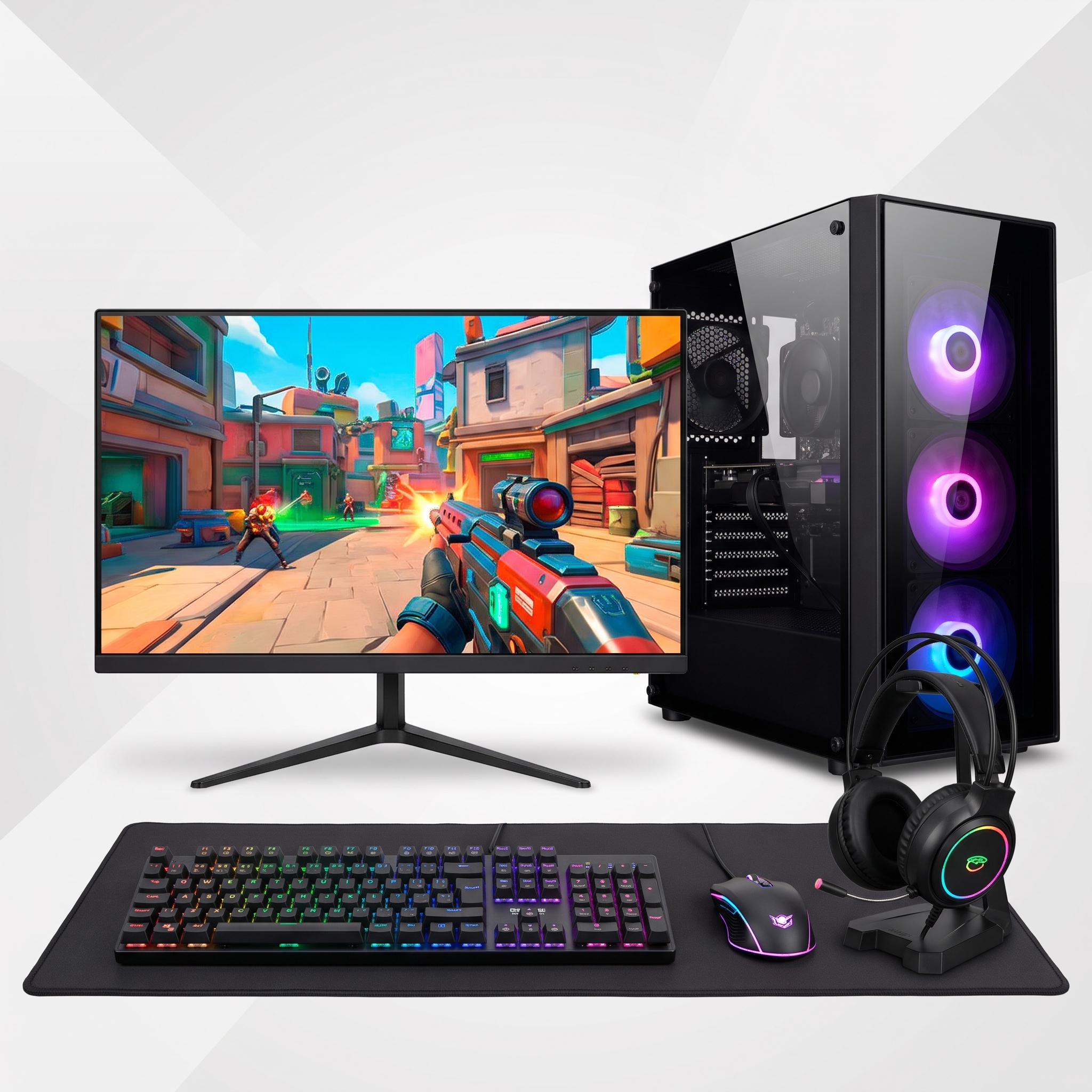 PC Gamer Starter AMD Ryzen 5 8600G Radeon 760M 16GB DDR5 SSD 480GB Kit Monitor y Periféricos - Imagen 3