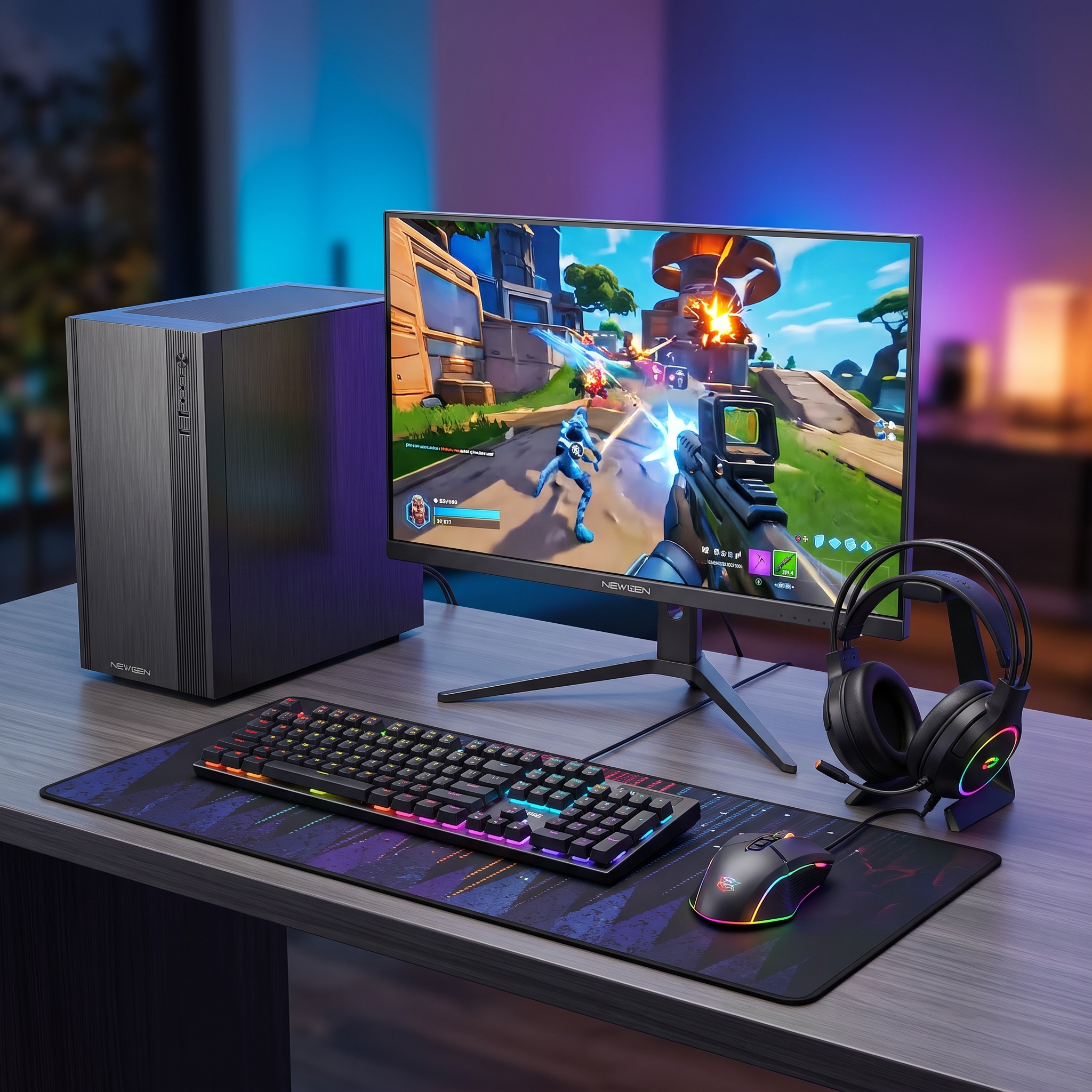 PC Gamer Starter AMD Ryzen 5 8600G Radeon 760M 16GB DDR5 SSD 480GB Kit Monitor y Periféricos - Imagen 4