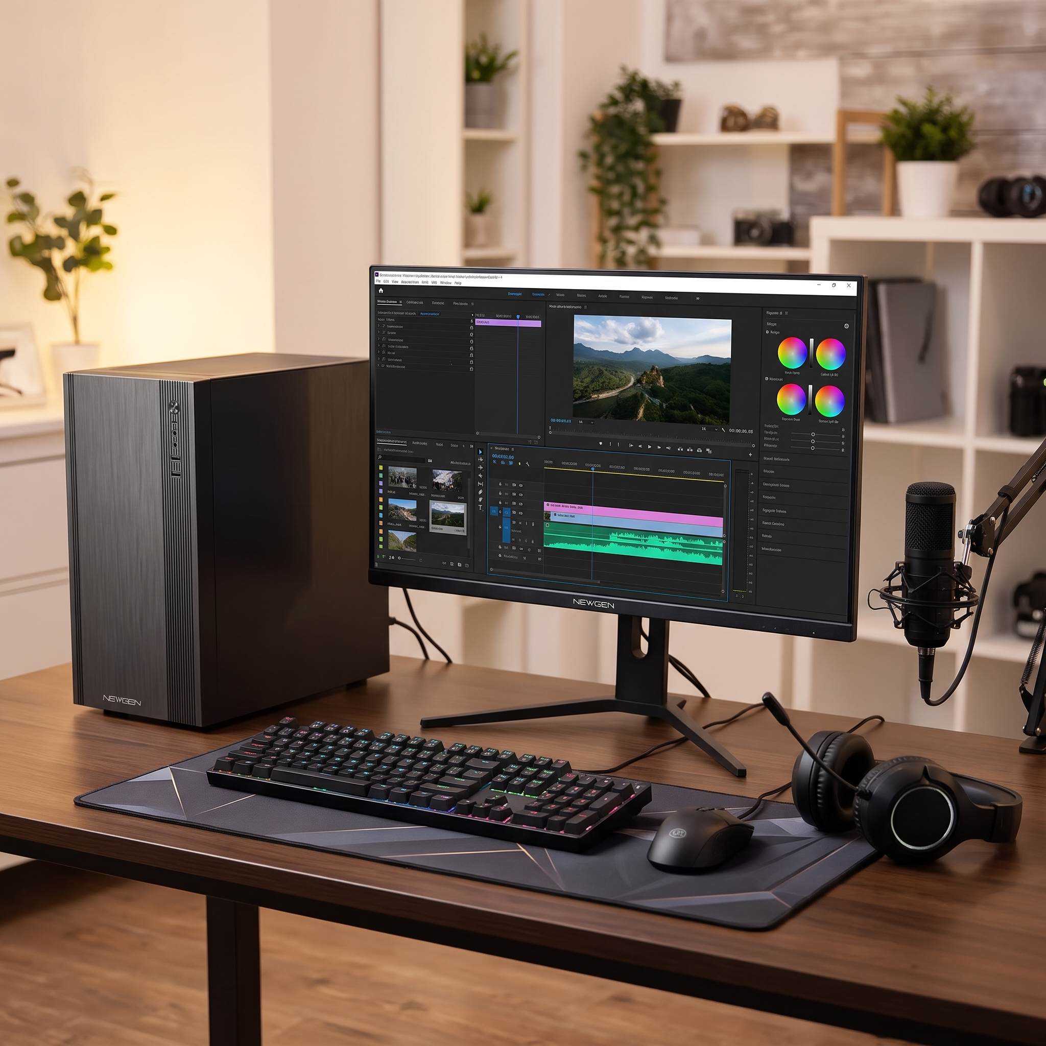 PC Gamer Starter AMD Ryzen 5 8600G Radeon 760M 16GB DDR5 SSD 480GB Kit Monitor y Periféricos - Imagen 5
