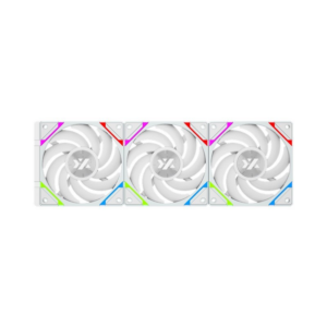 Kit 3 Ventiladores XYZ Vortex Pro ARGB 120mm Blanco