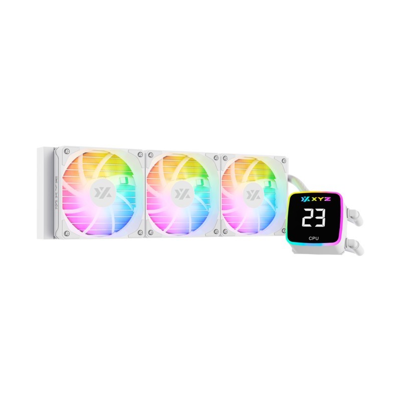 Water Cooler XYZ AquaPulse 360 AIO Blanco Visor