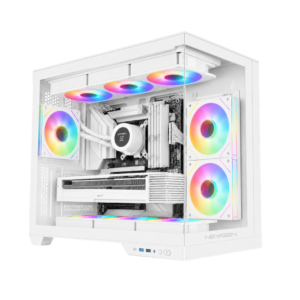NEWGEN Cobalt XL Glass ATX BTF White V3 6 Fans ARGB